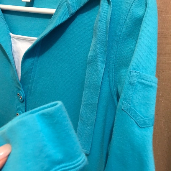 Cute Coldwater creek Small blue hoodie - Picture 3 of 5